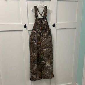 Carhartt Realtree Camo Brown/Green Bib Overalls